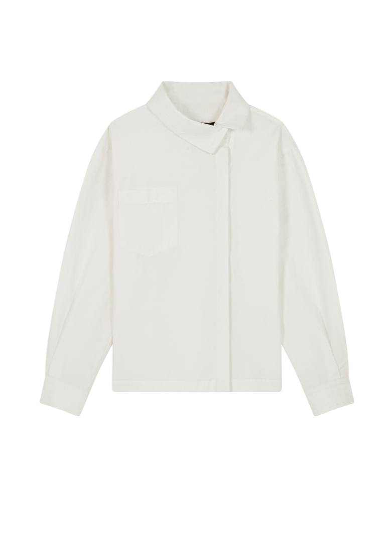 COCOSIN - Asymmetric Shirt With Pocket