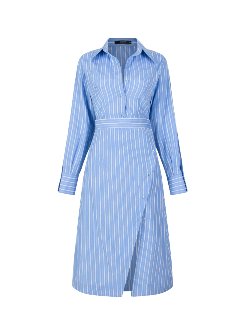 COCOSIN - Striped Shirtdress