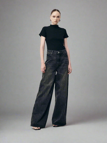 Làminapparel - Black Loose Fit Jeans