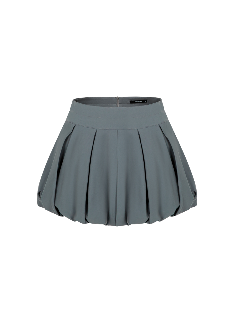 COCOSIN - Gray Balloon Mini Skirt