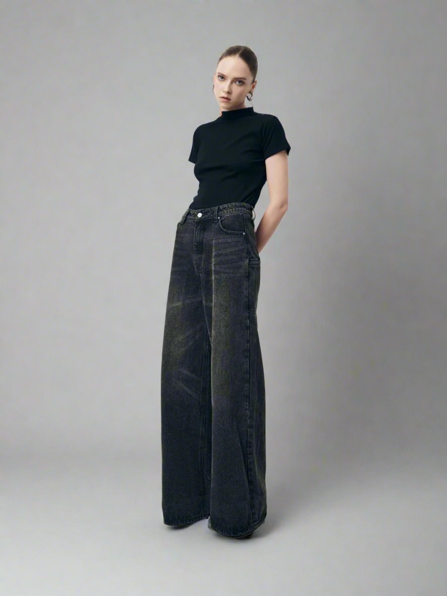 Làminapparel - Black Loose Fit Jeans