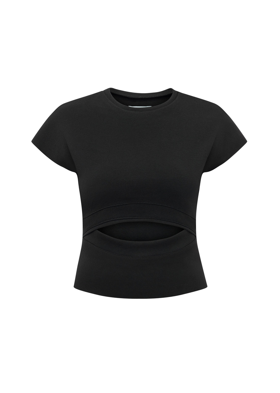 PROFILEMÔMÔ - Cut-Out Mid-Sleeve Top