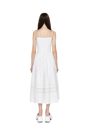 JUBIN - Colbie Tie-Shoulder Midi Dress