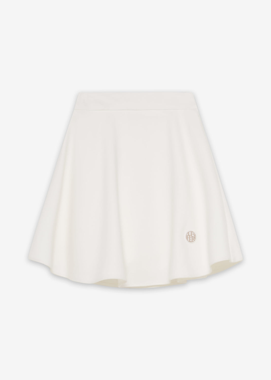 Le Fiery - Comfort Elastic Flare Skirt in White