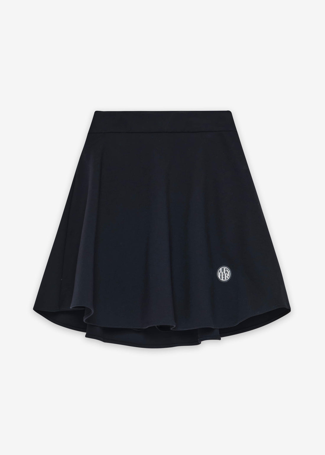 Le Fiery - Comfort Elastic Flare Skirt in Navy