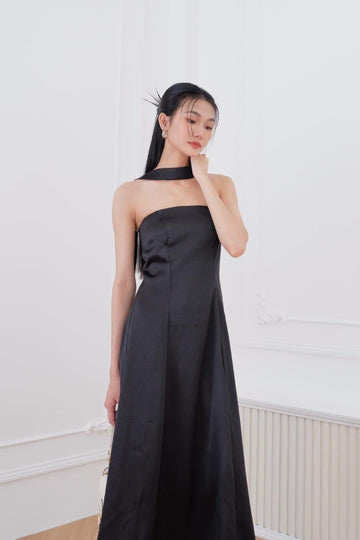 Ceci Cela - Strapless Black Maxi Dress