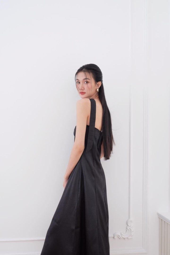 Ceci Cela - Strapless Black Maxi Dress