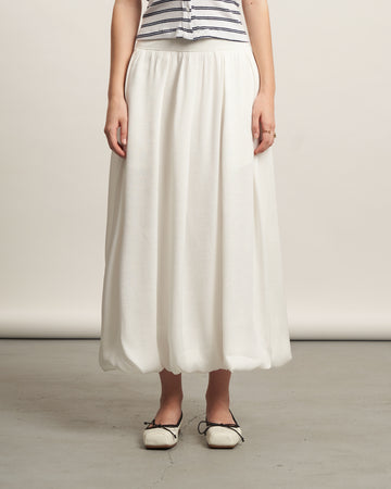 KHAUBYCQ - Balloon Hem Maxi Skirt