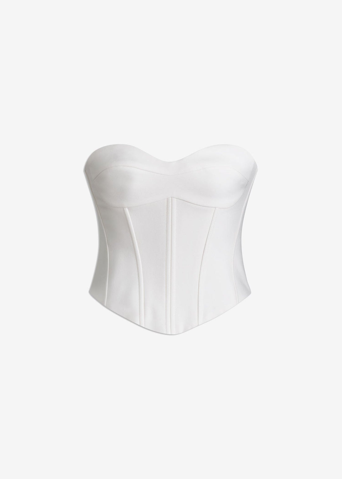 MACH NHA DUONG - White Structured Corset Top